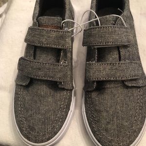 Toddler boys new black denim look dress sneaker